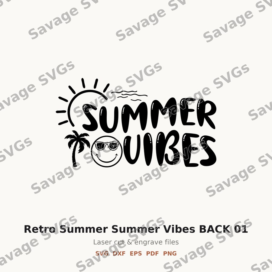 Retro Summer Summer Vibes BACK 01