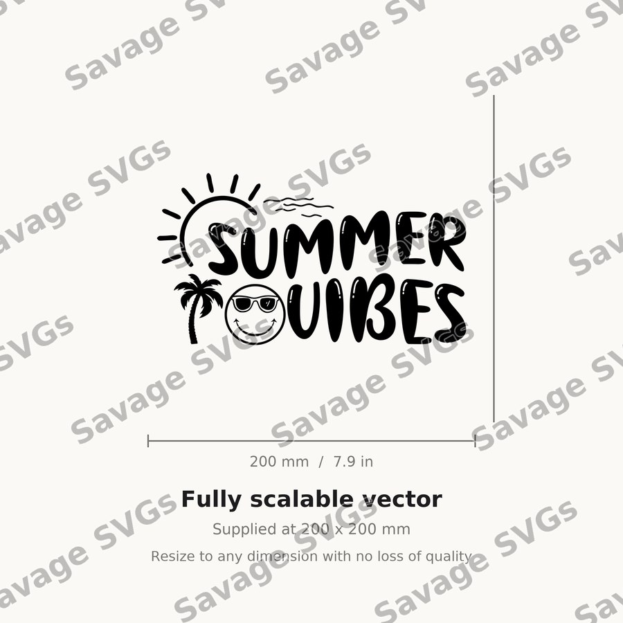 Retro Summer Summer Vibes BACK 01