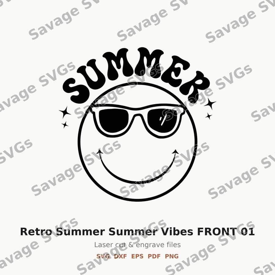 Retro Summer Summer Vibes FRONT 01
