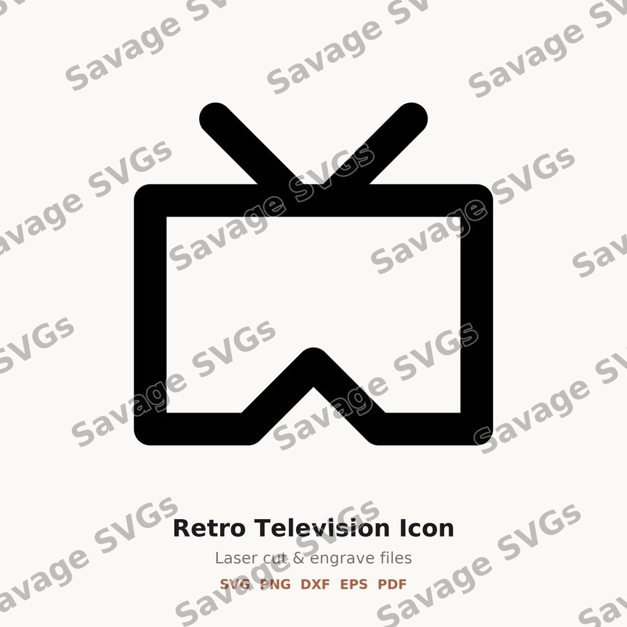 Retro Television Icon