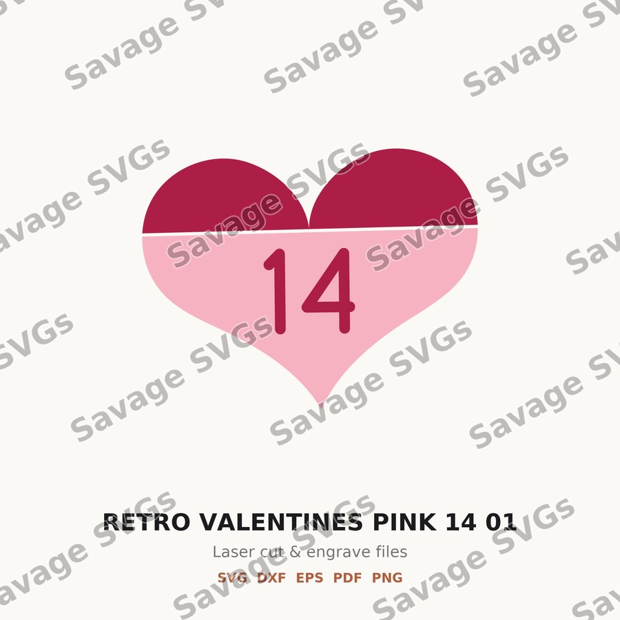RETRO VALENTINES PINK 14 01