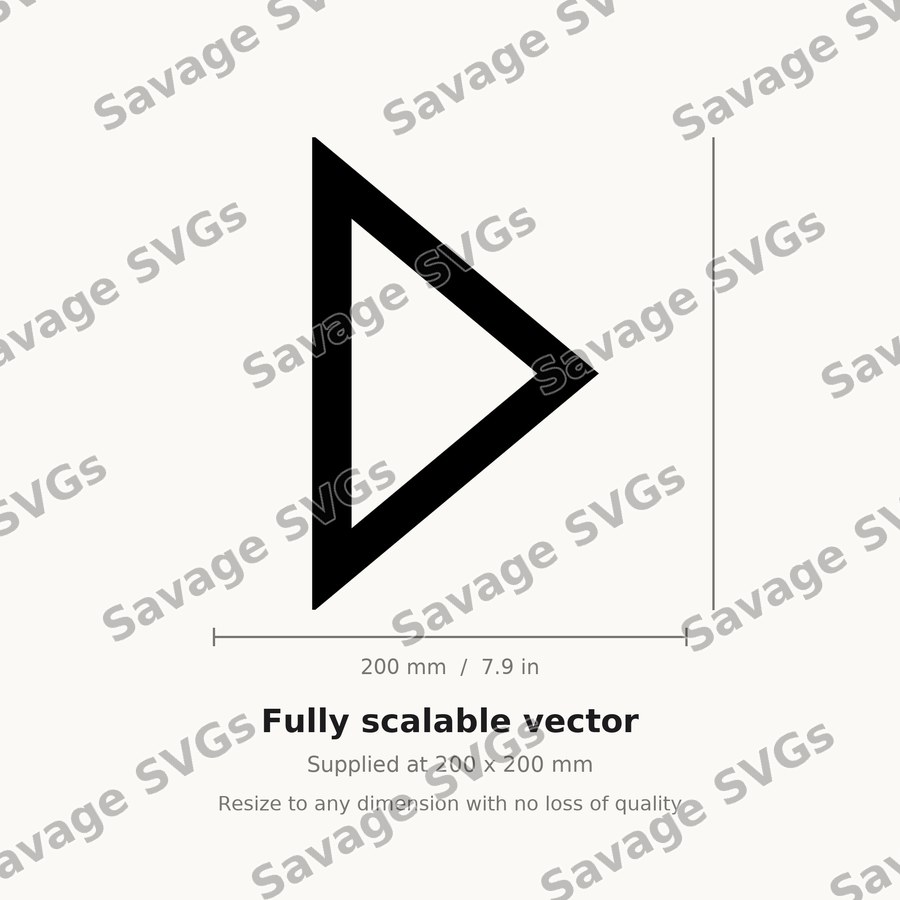 Right Arrow Outline