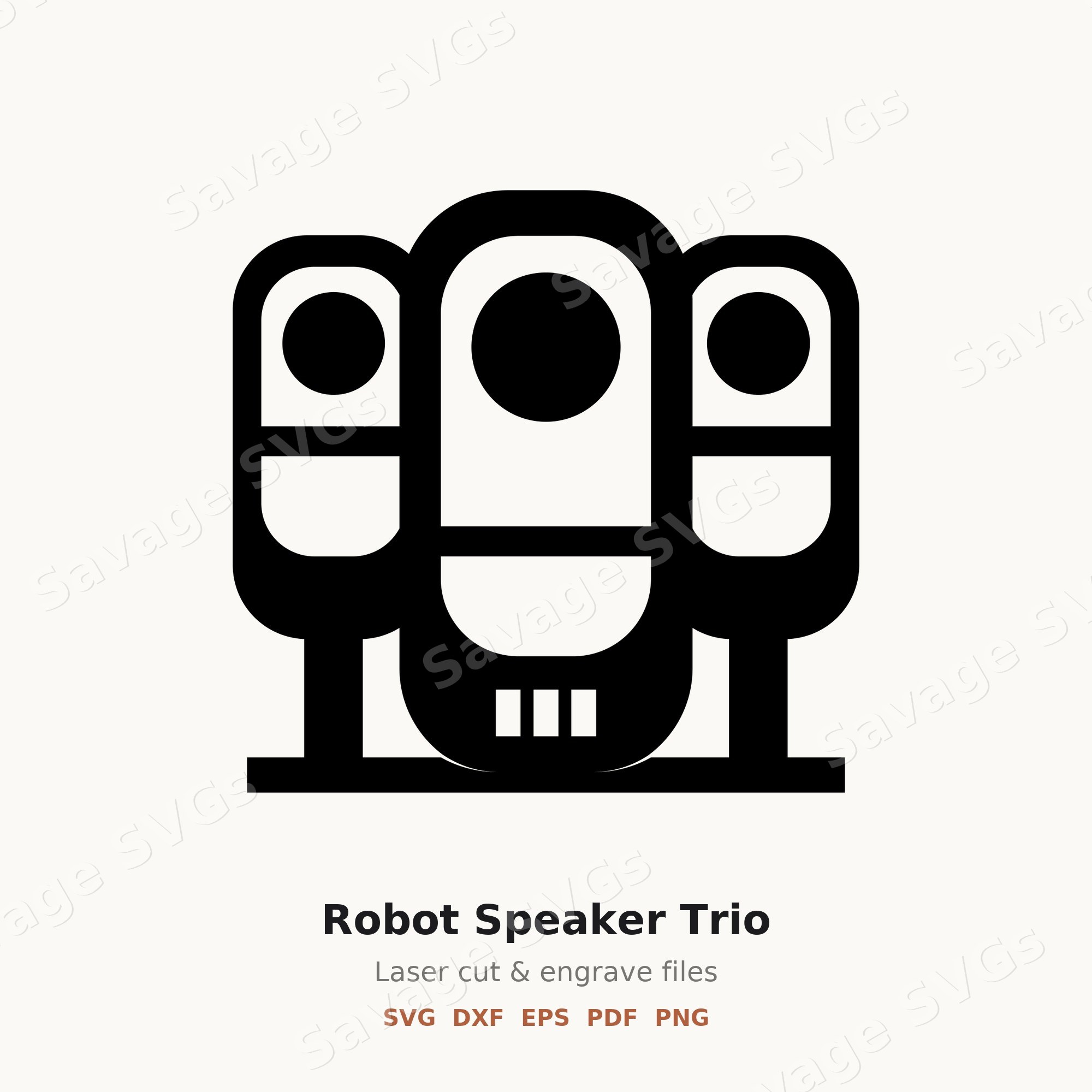 Robot Speaker Trio