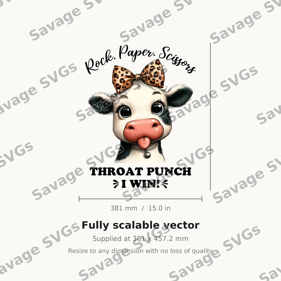 Rock Paper Scissors Cow