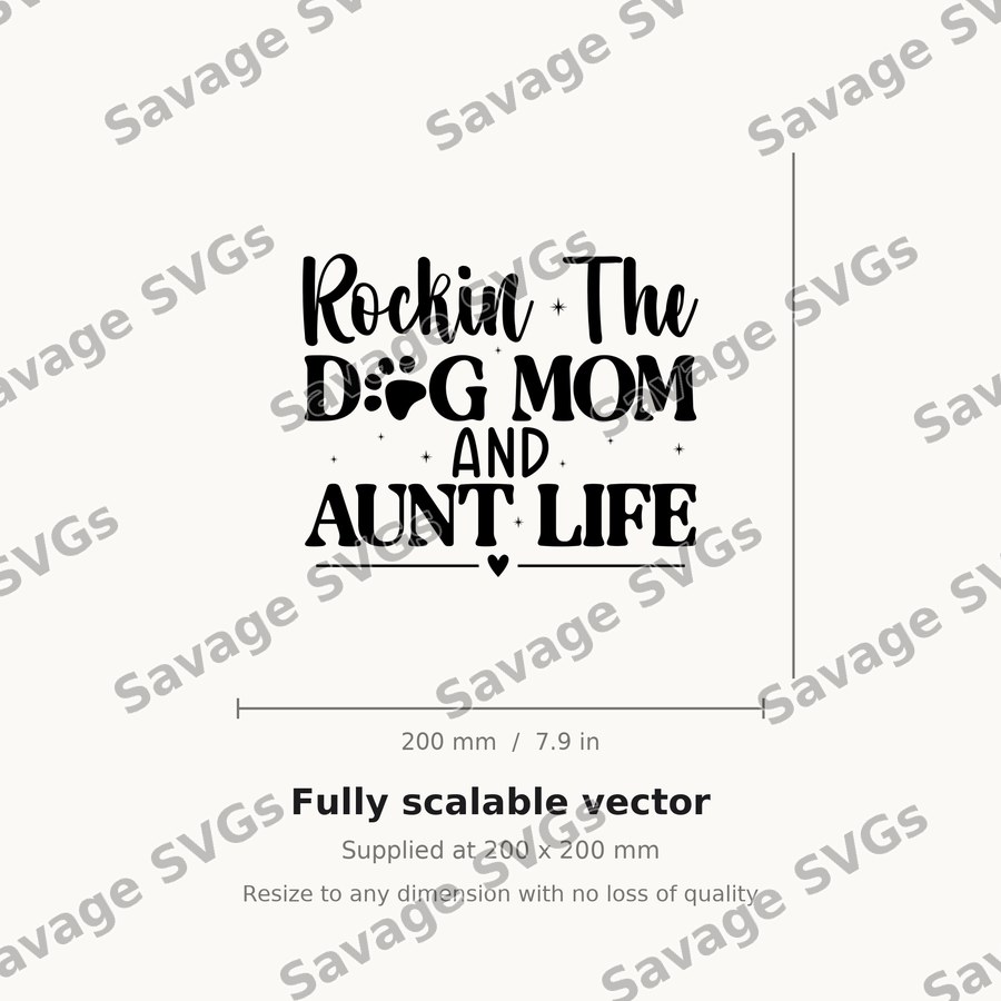 Rockin Dog Mom Aunt Life