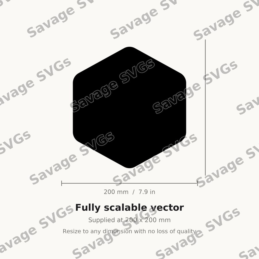 Rounded Hexagon Shape