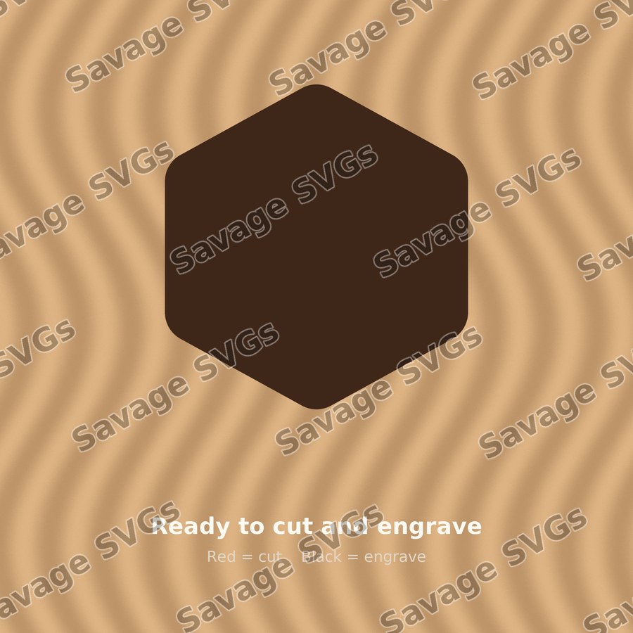 Rounded Hexagon Shape