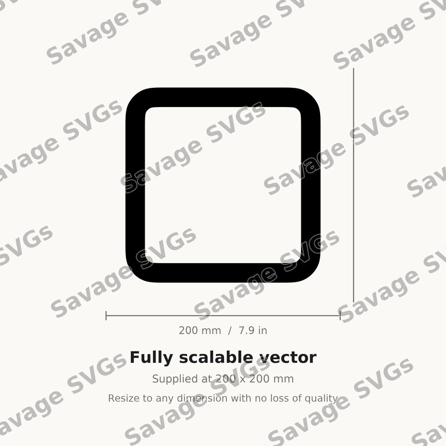 Rounded Square Frame