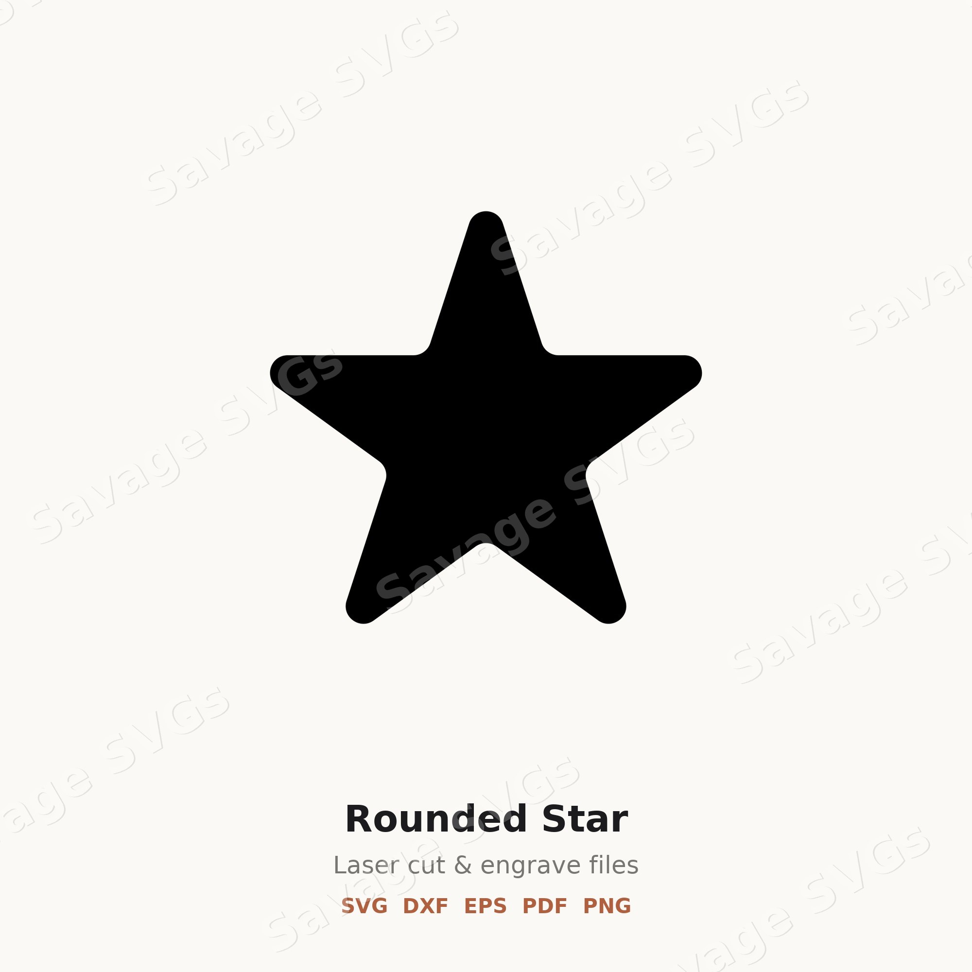 Rounded Star