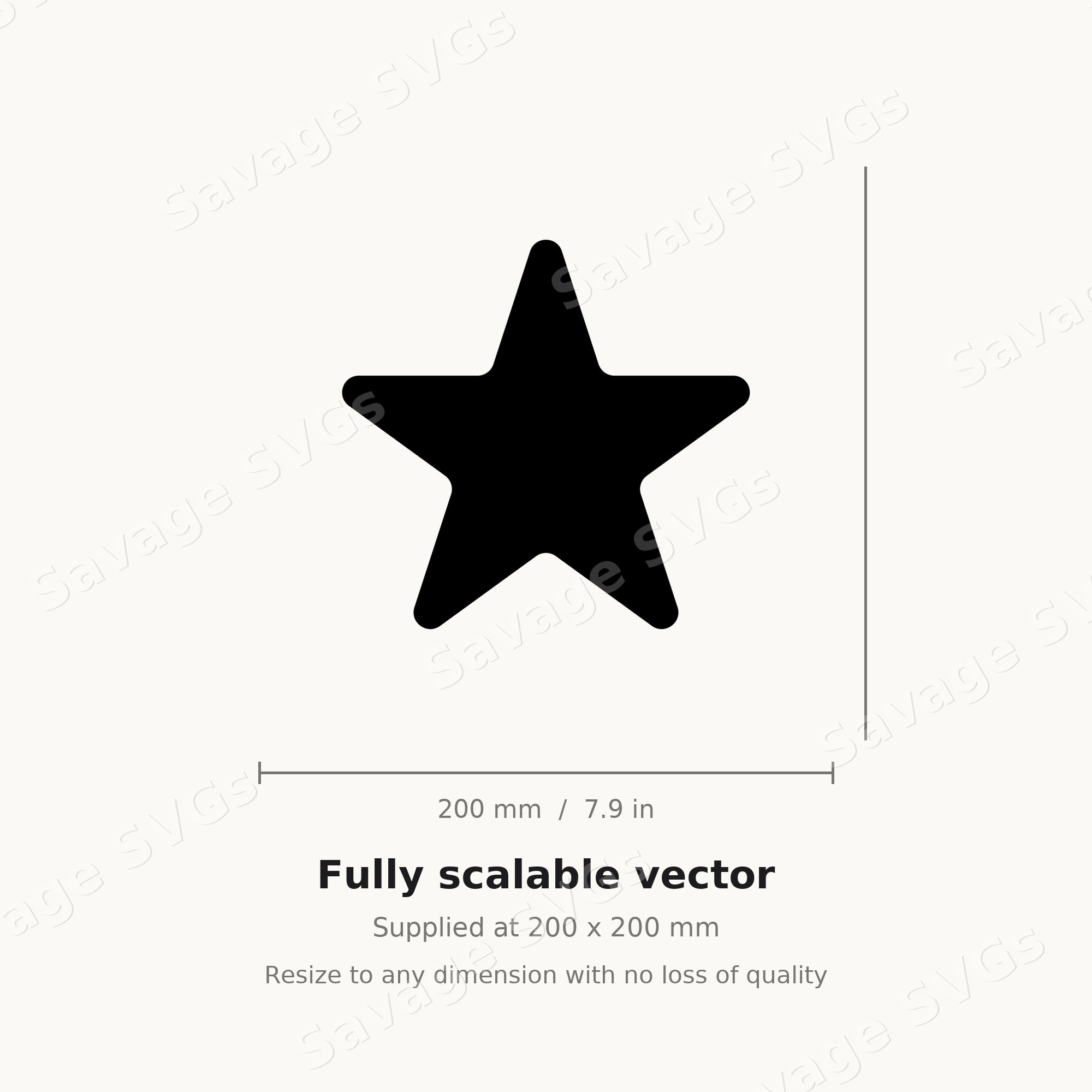 Rounded Star