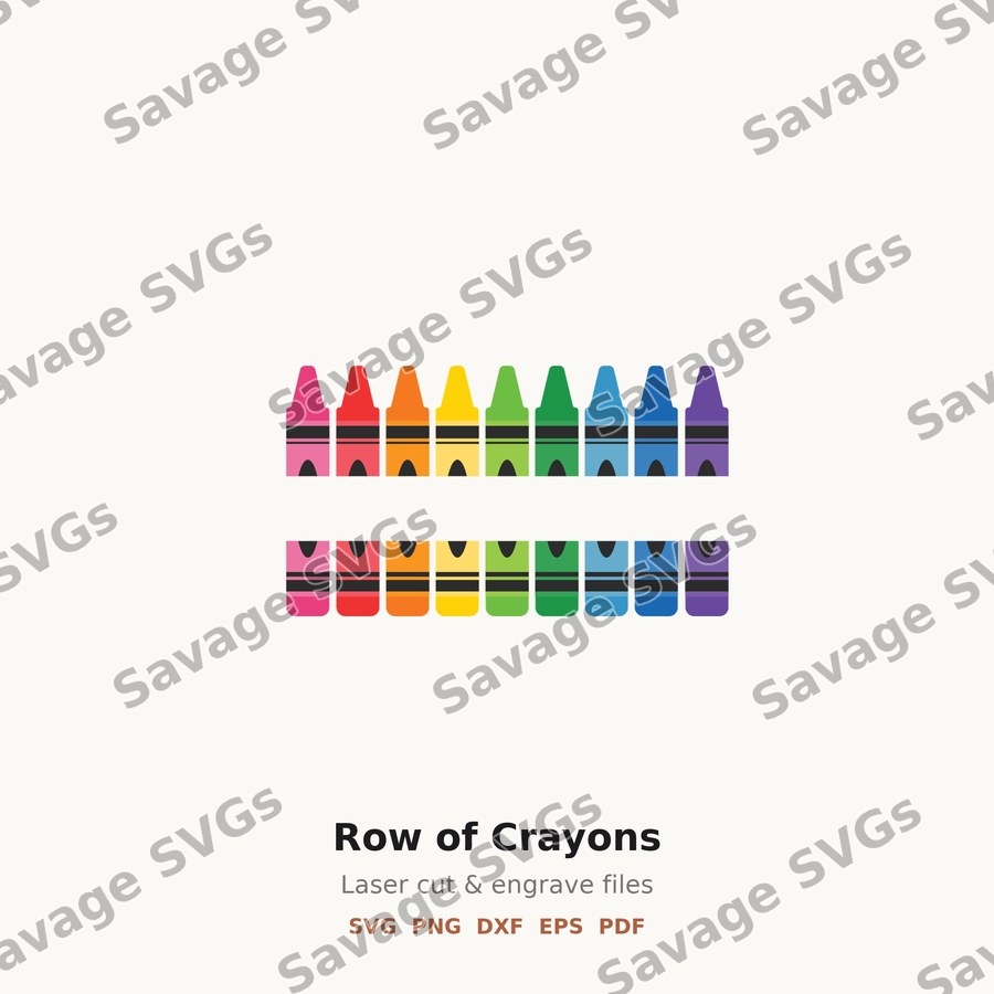 Row of Crayons