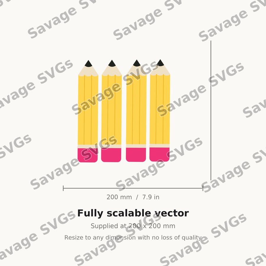 Row of Pencils