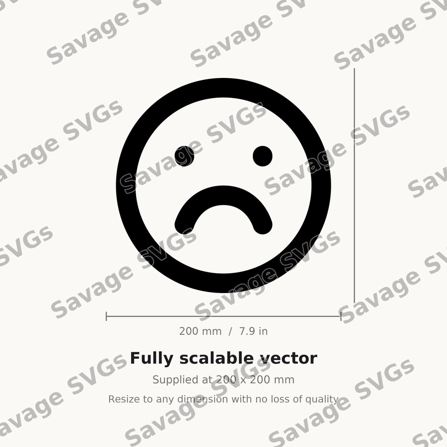 Sad Face Icon
