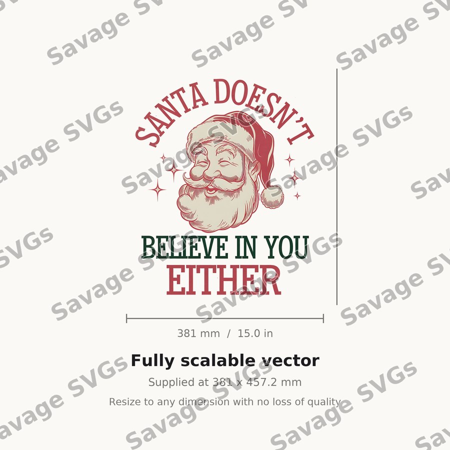 Santa Doesn't Believe In You Either