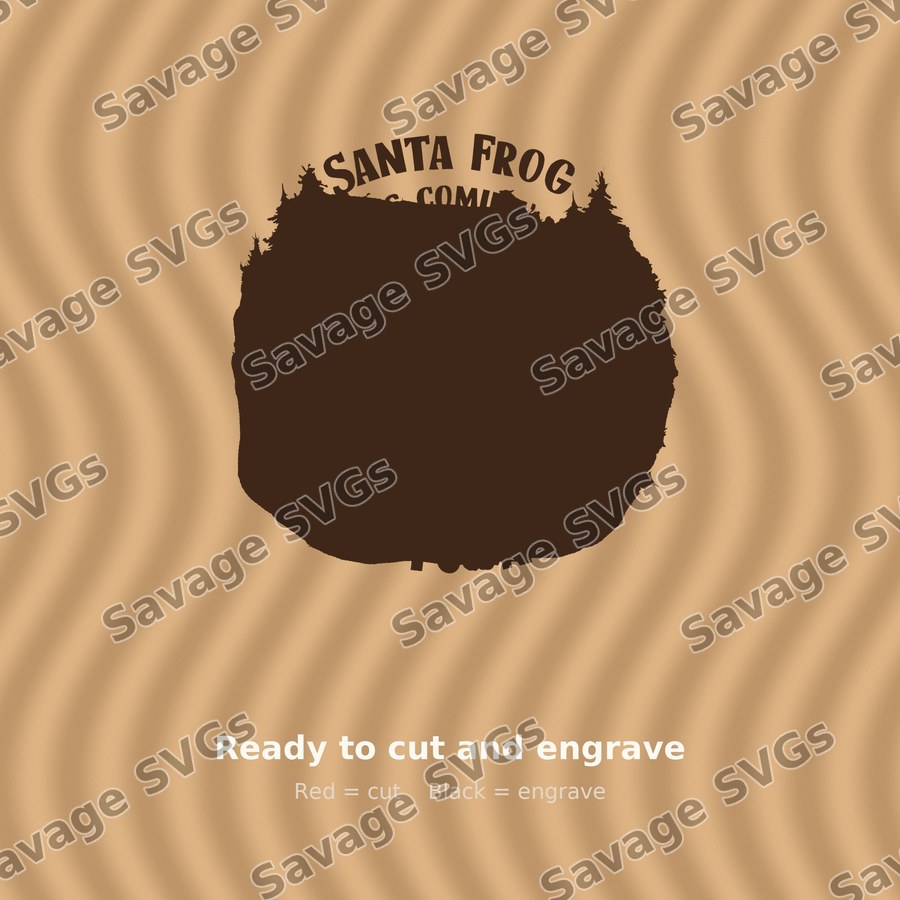Santa Frog Is Comin' To Town