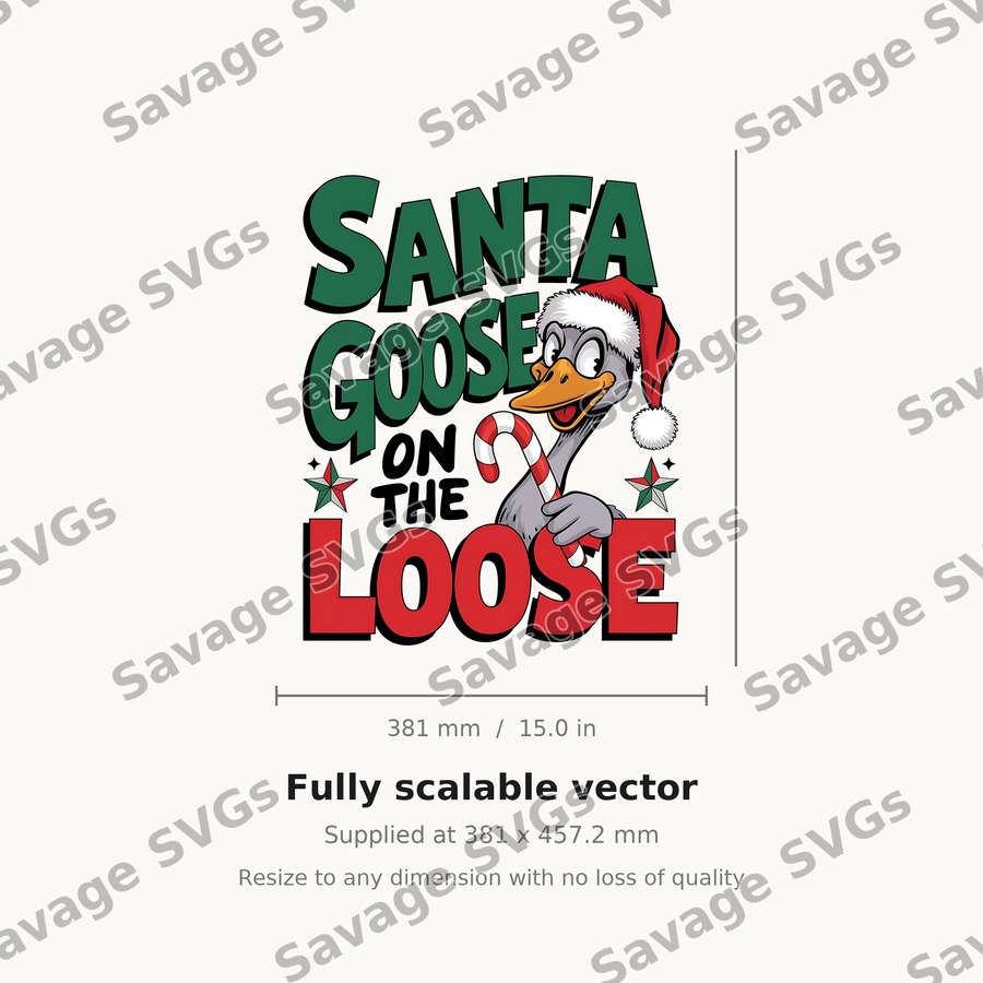 Santa Goose On The Loose