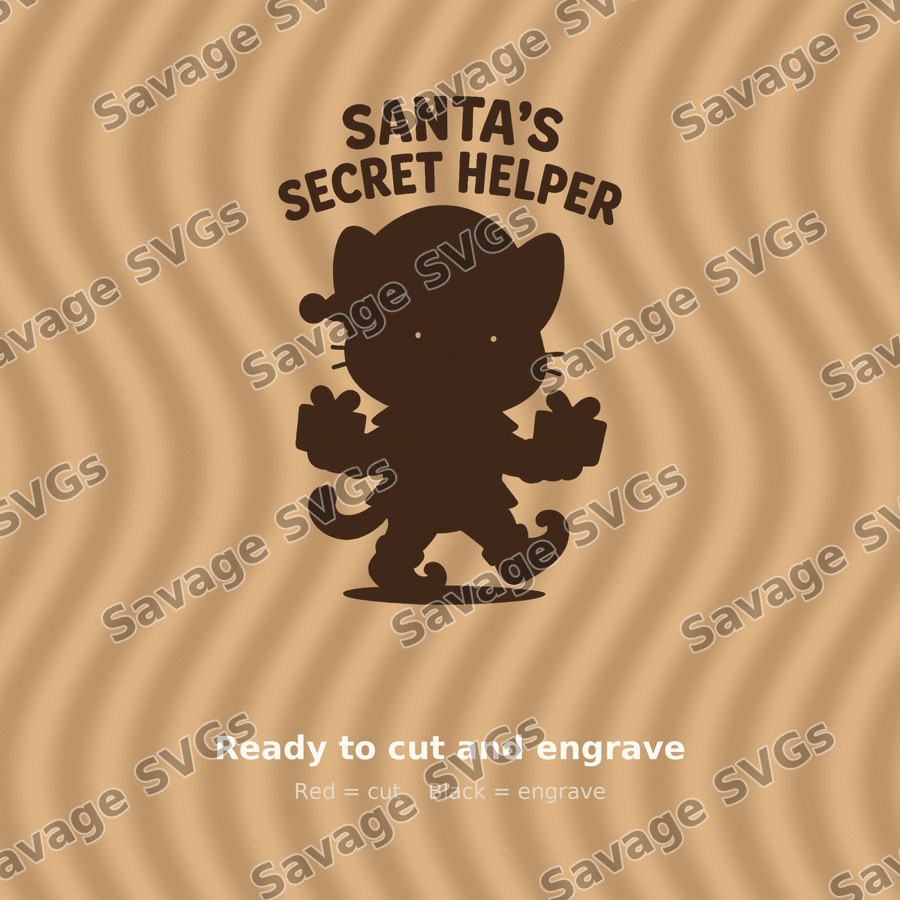 Santa's Secret Helper Cat