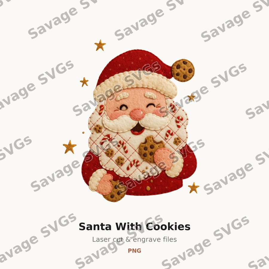 Santa With Cookies