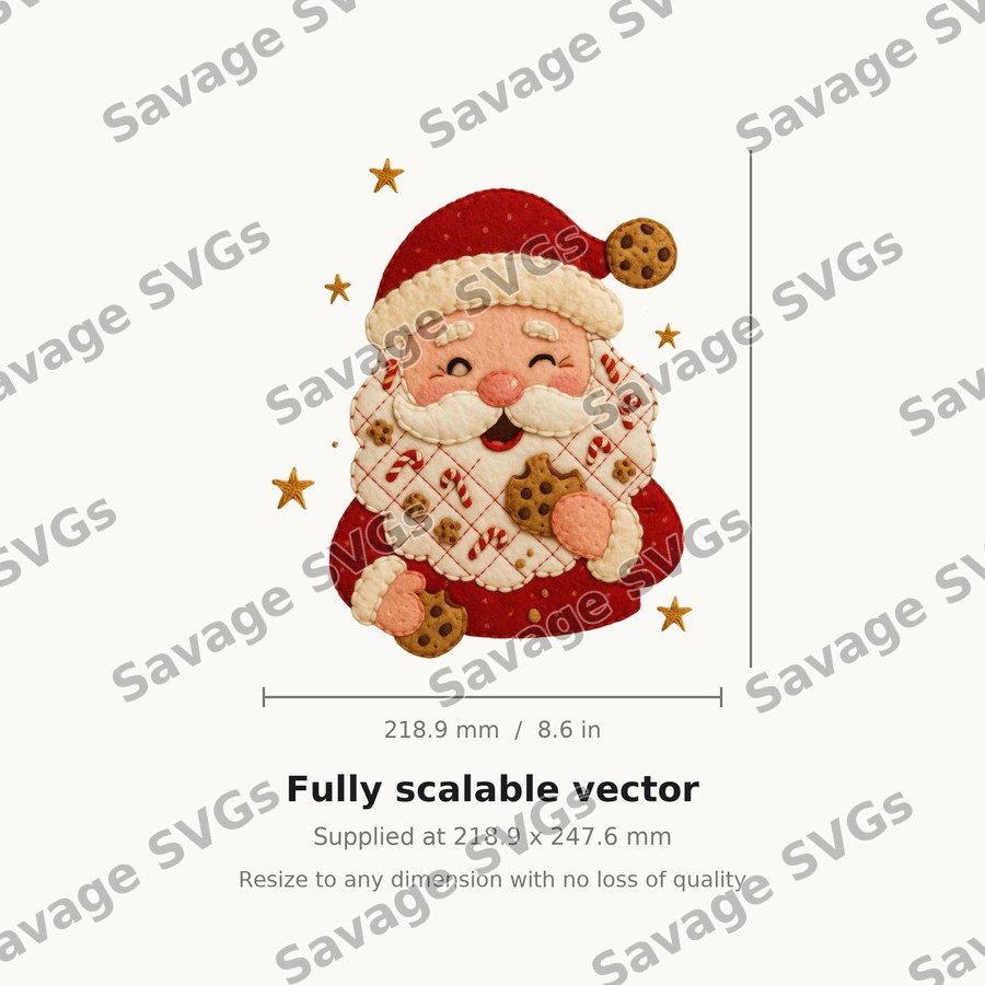 Santa With Cookies