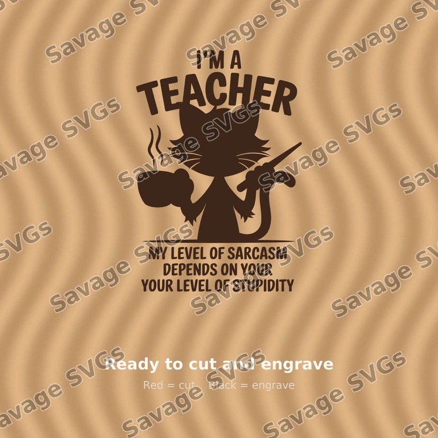 Sarcastic Teacher Cat