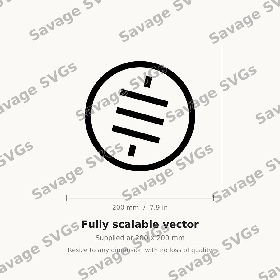 Satoshi Symbol Circle