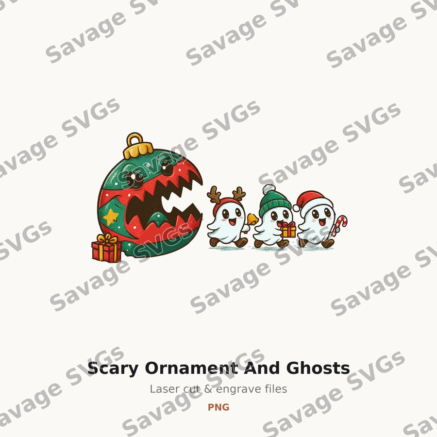 Scary Ornament And Ghosts