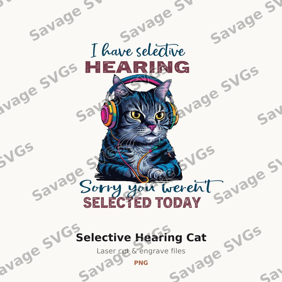Selective Hearing Cat