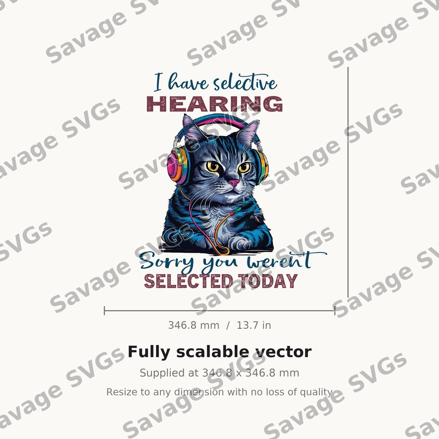 Selective Hearing Cat