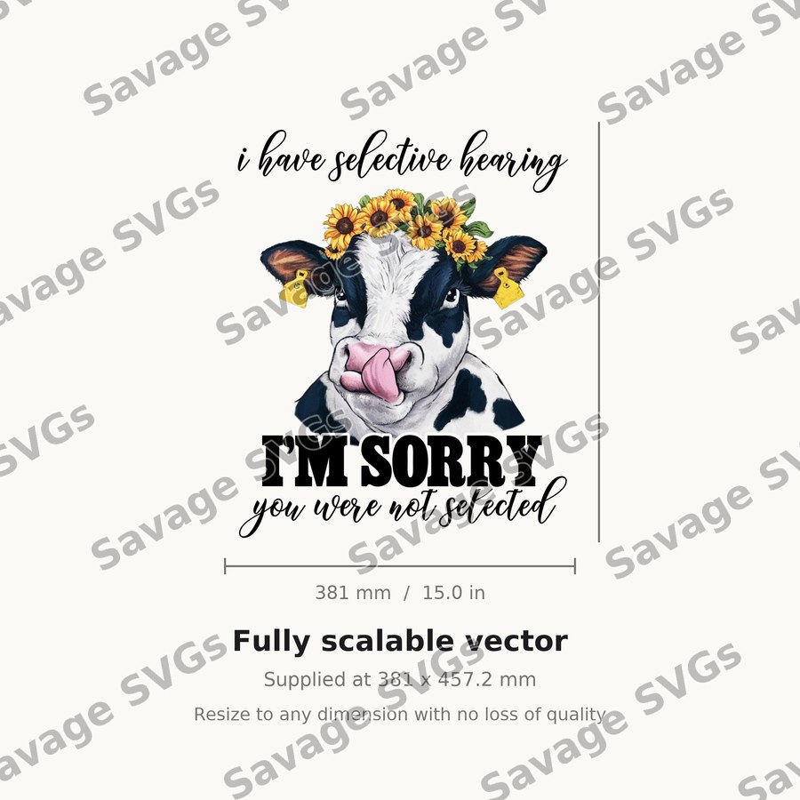 Selective Hearing Cow