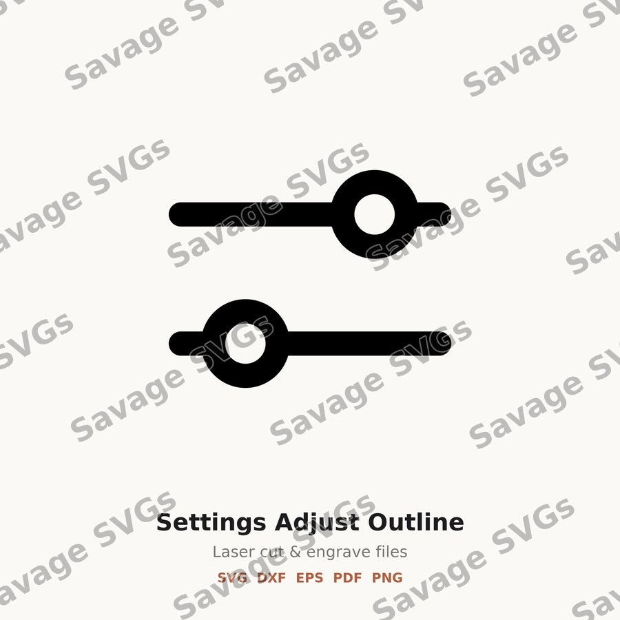 Settings Adjust Outline