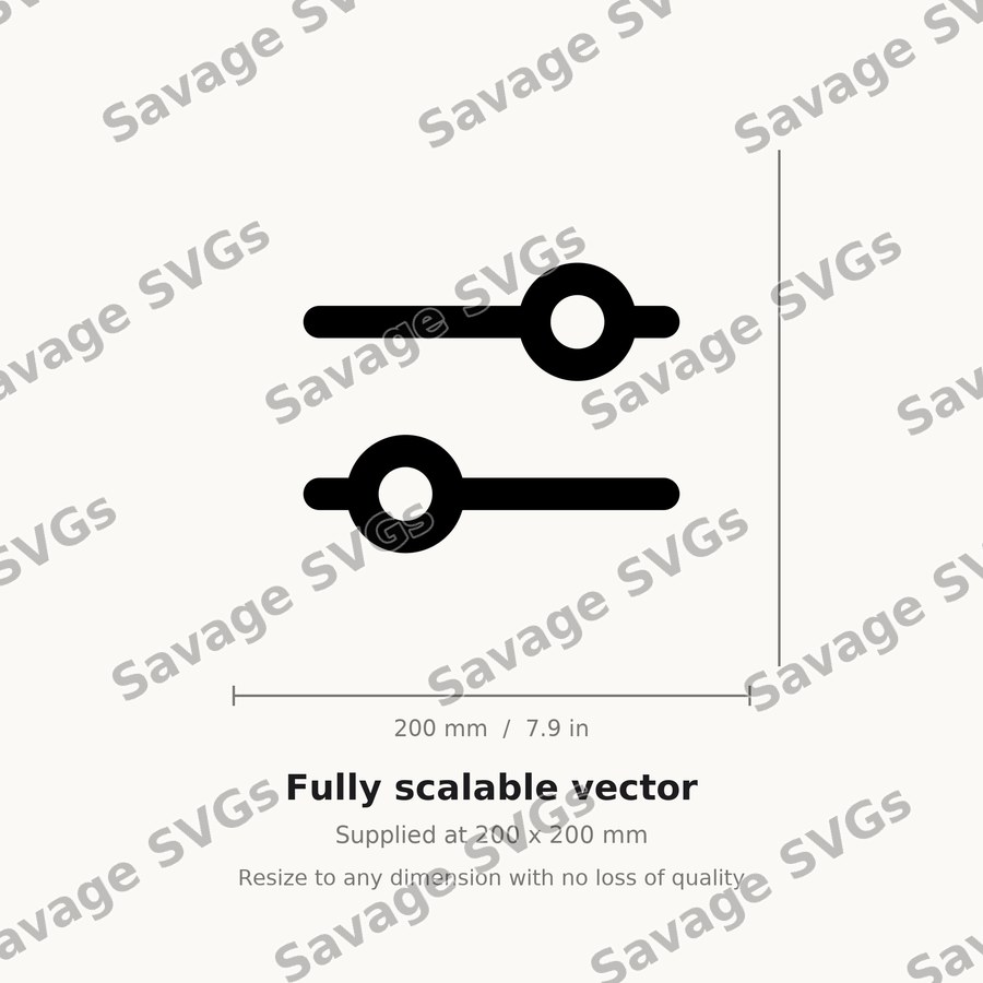 Settings Adjust Outline