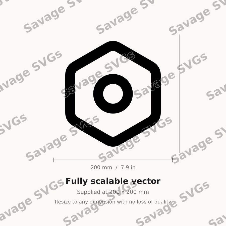 Hexagon Nut Icon