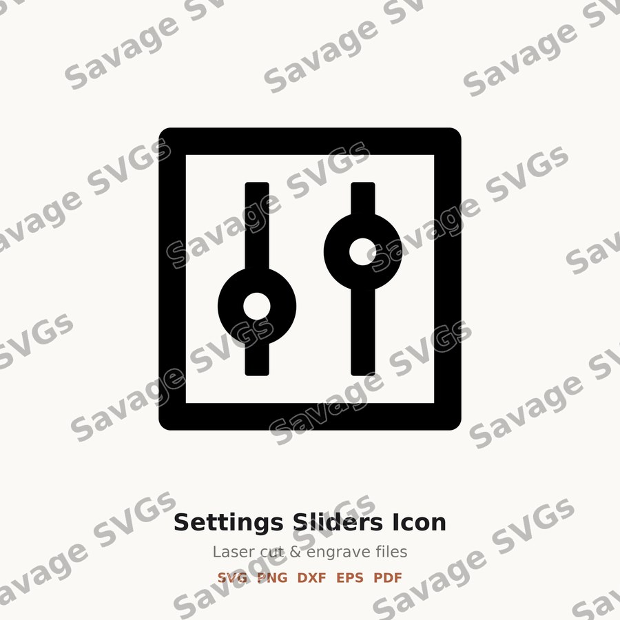 Settings Sliders Icon