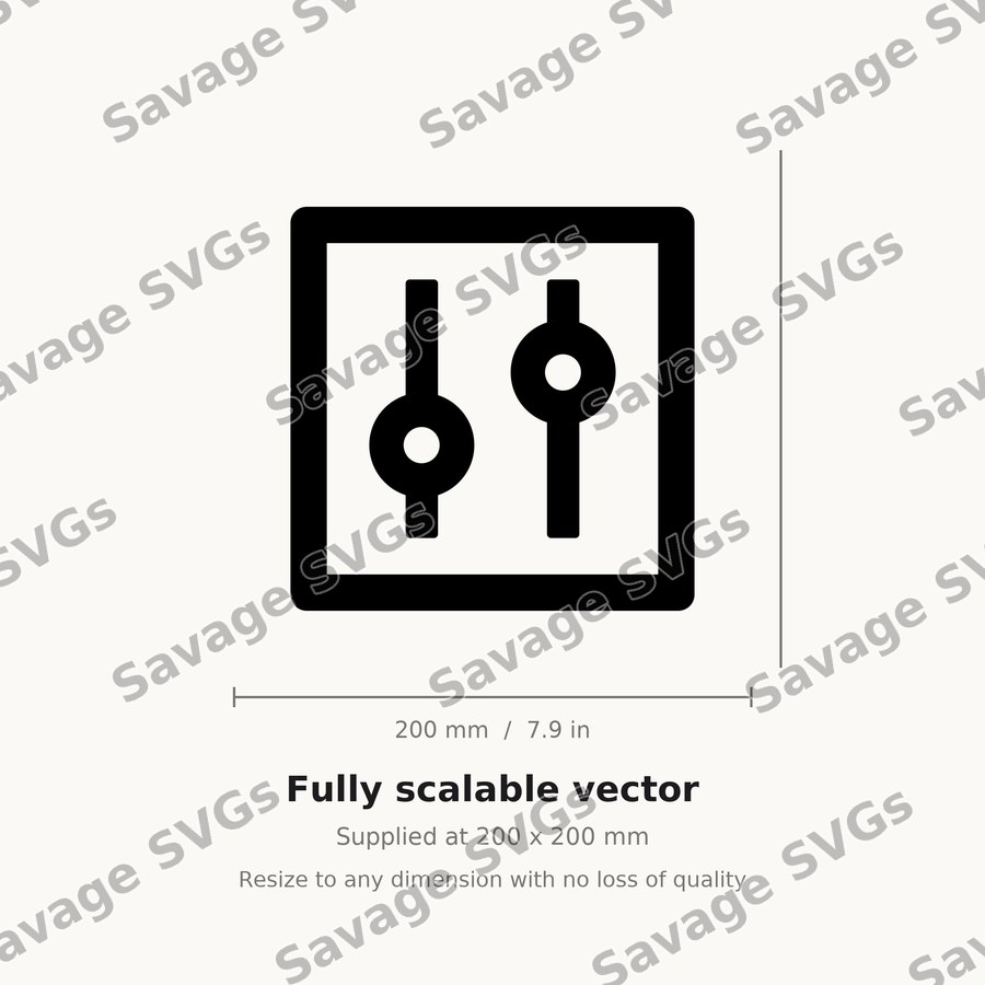 Settings Sliders Icon