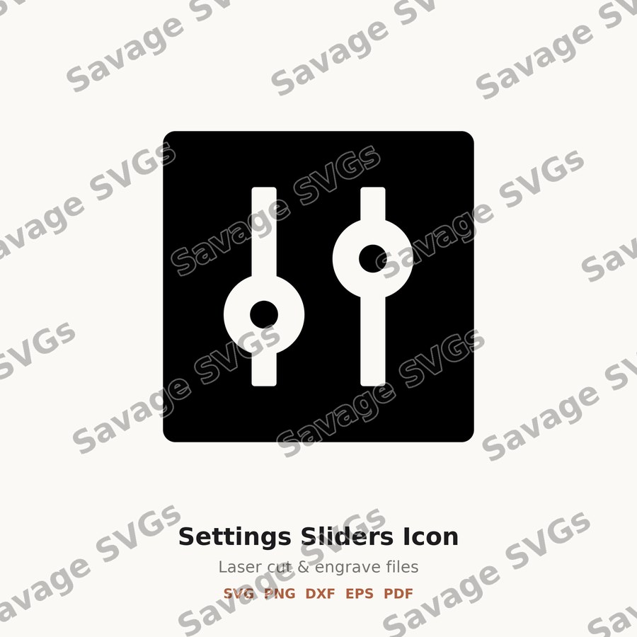 Settings Sliders Icon
