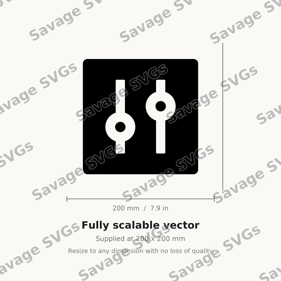 Settings Sliders Icon
