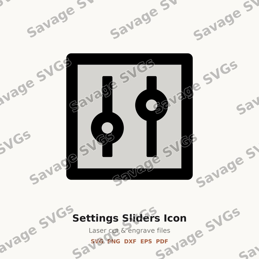 Settings Sliders Icon