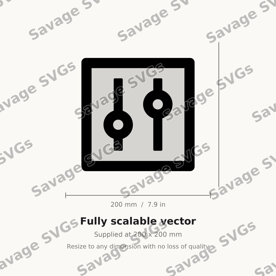 Settings Sliders Icon