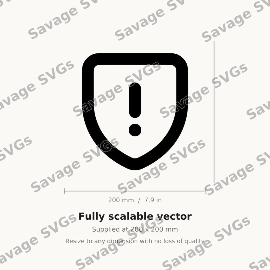 Shield Warning Icon