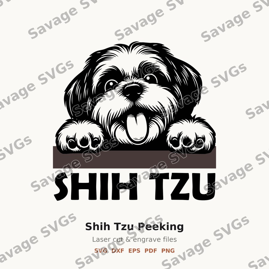 Shih Tzu Peeking