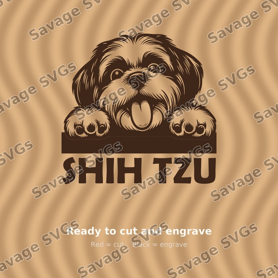 Shih Tzu Peeking