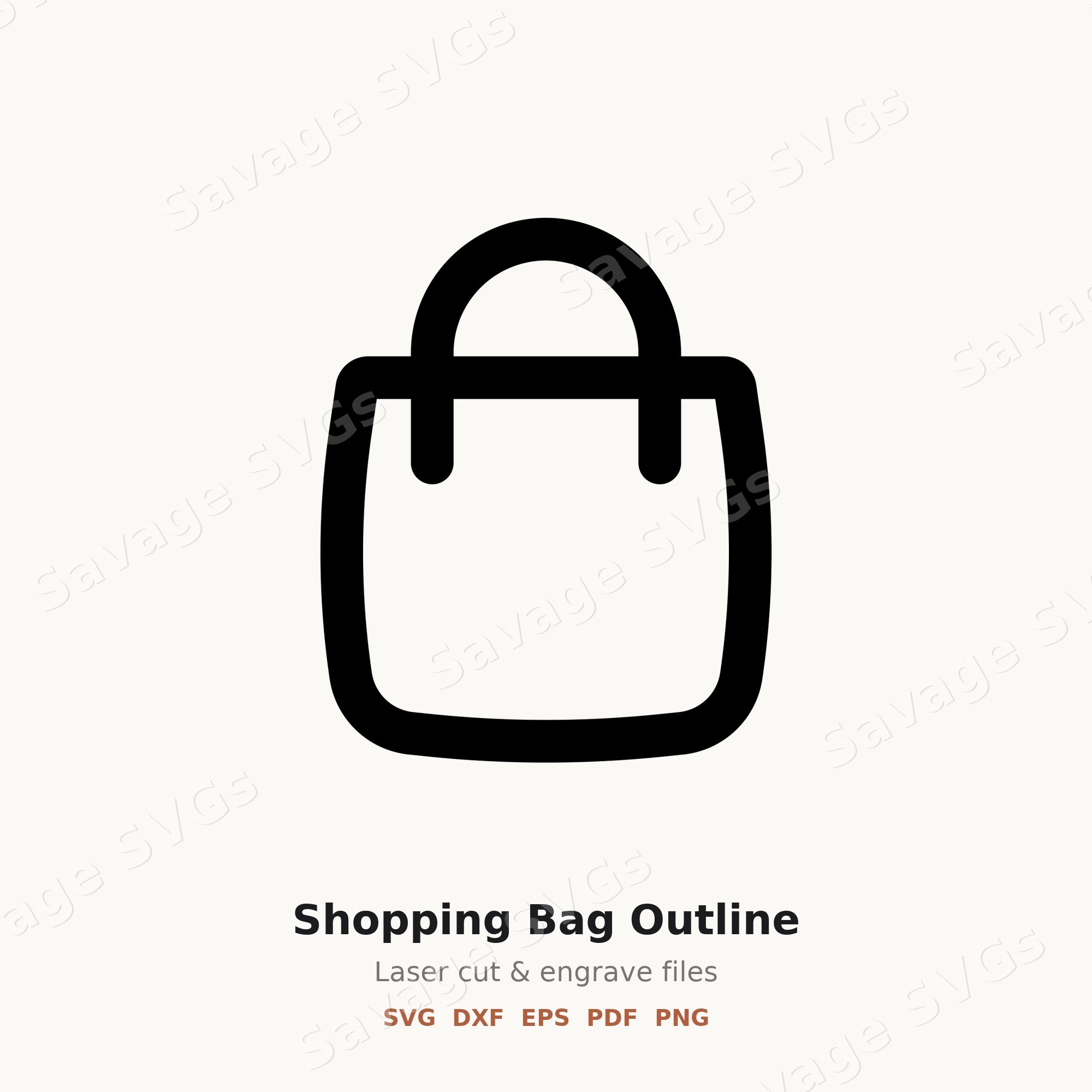 Shopping Bag Outline