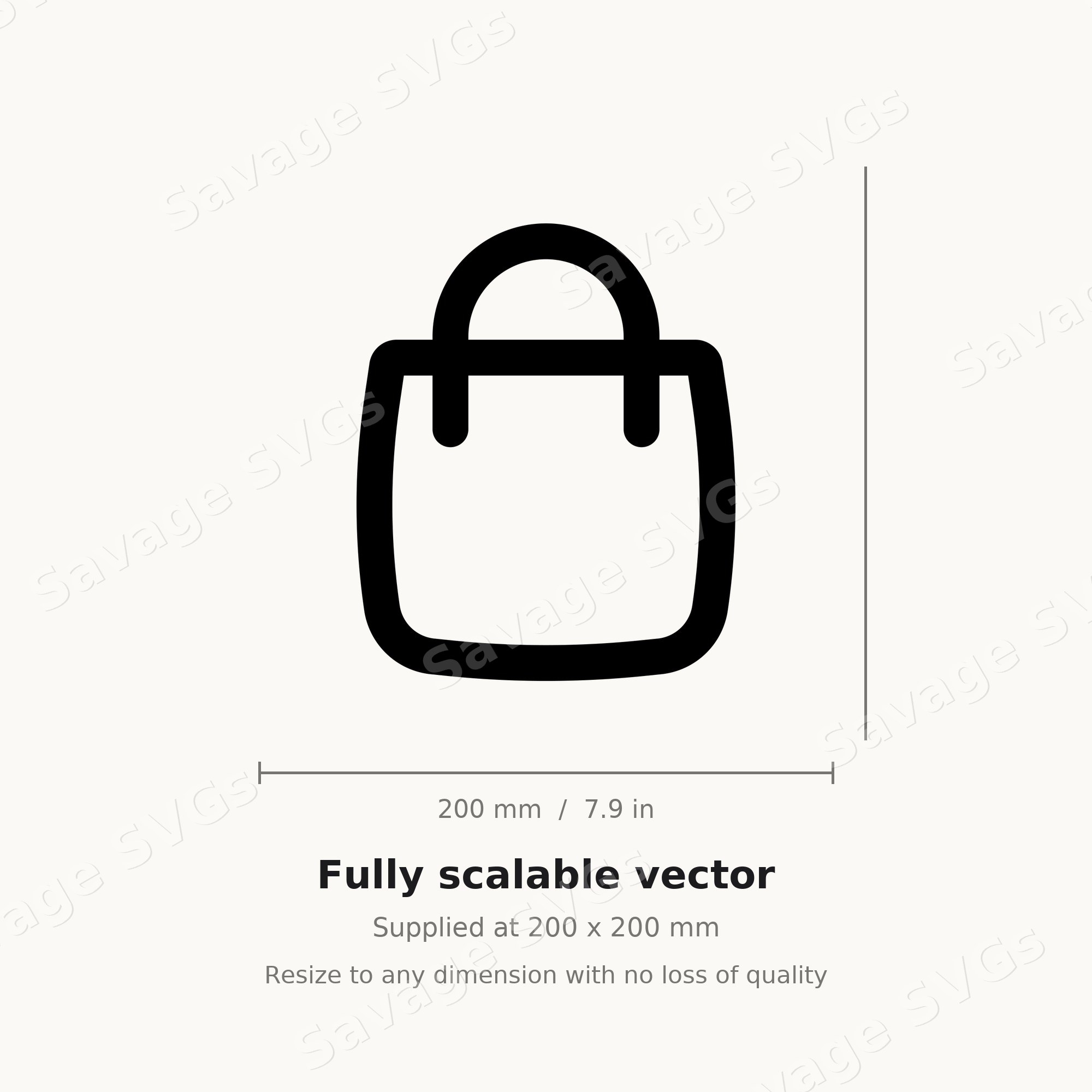 Shopping Bag Outline