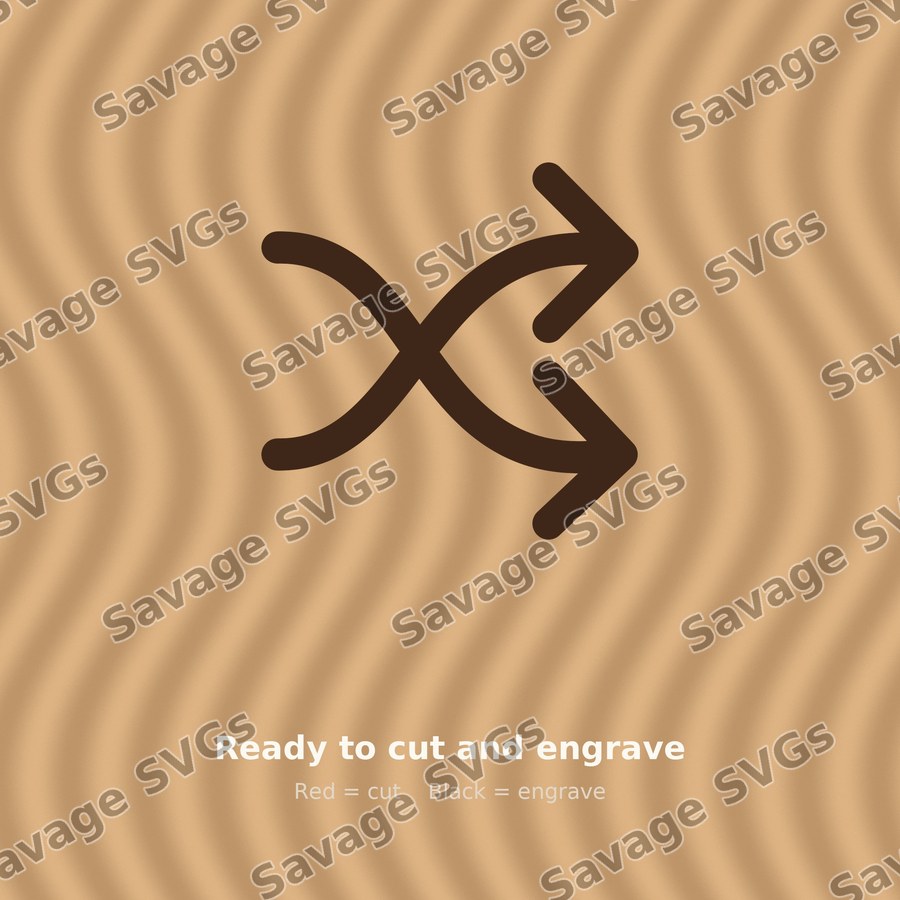 Shuffle Arrows Icon