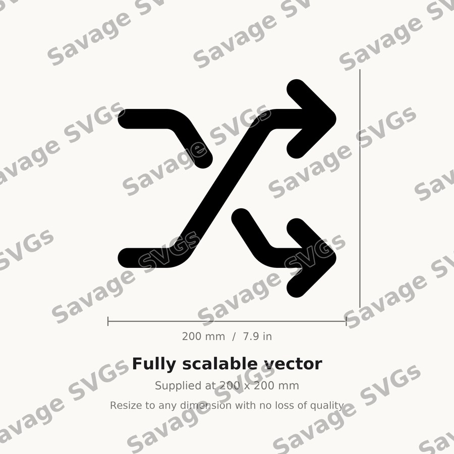 Shuffle Arrows Icon
