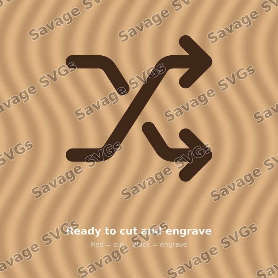Shuffle Arrows Icon