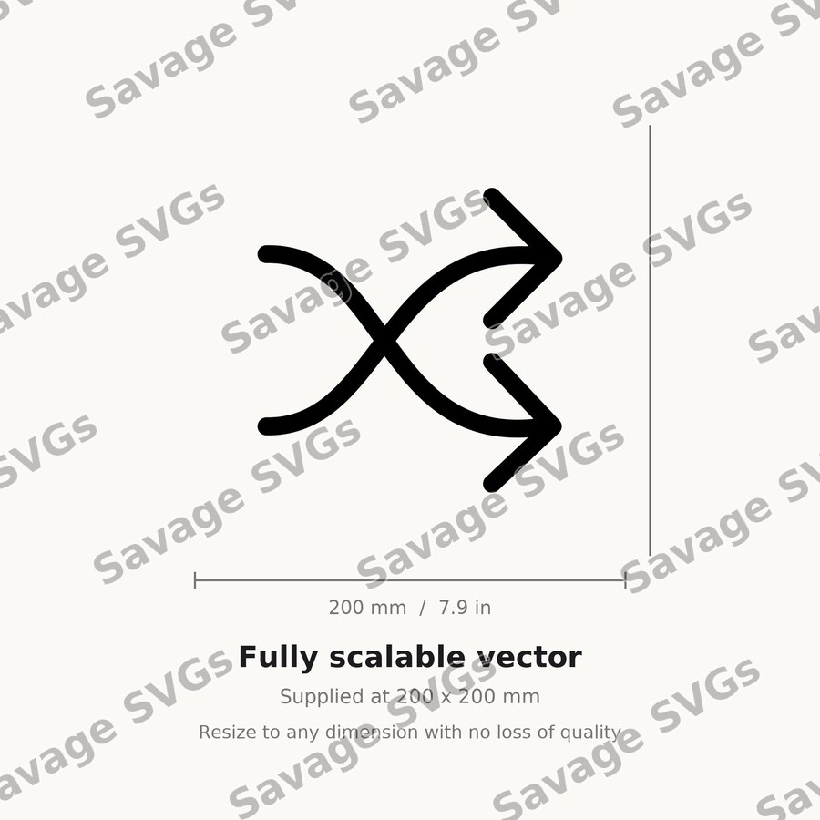 Shuffle Arrows Icon
