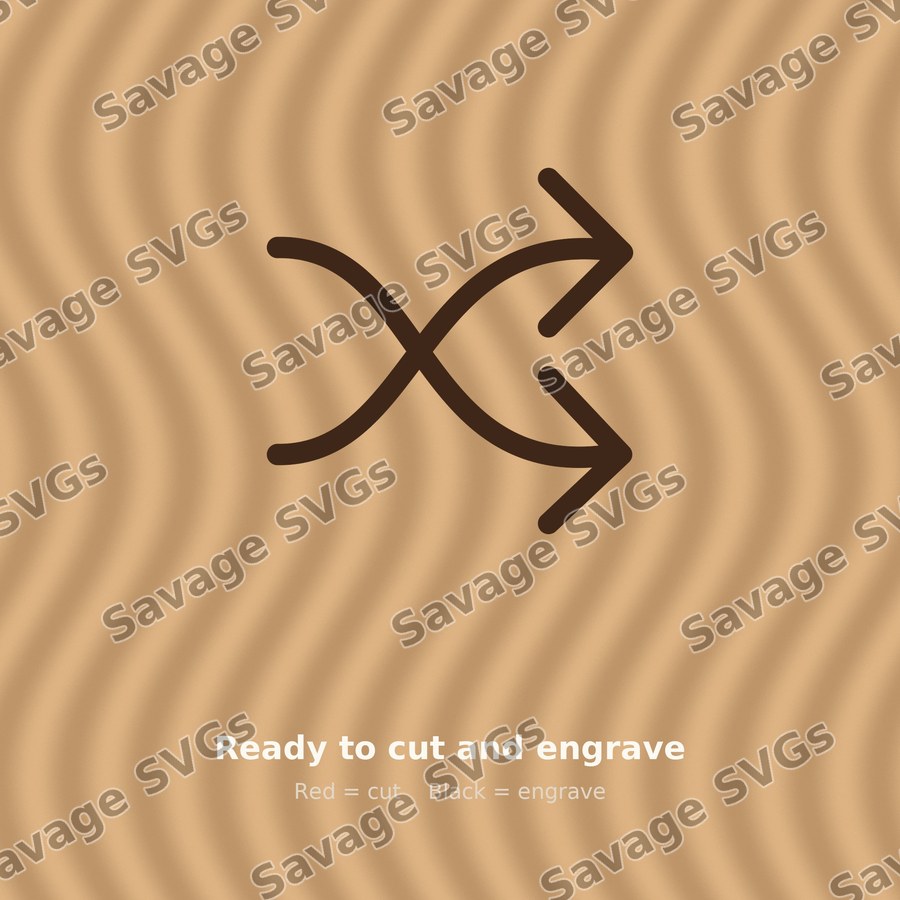 Shuffle Arrows Icon