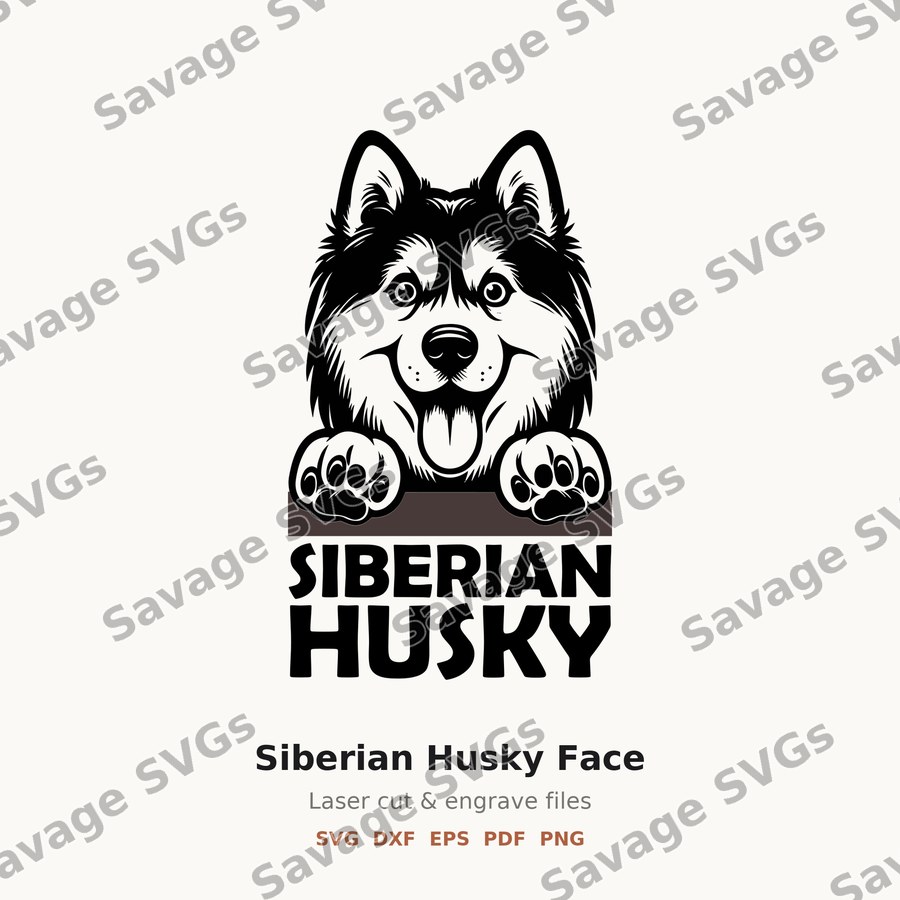 Siberian Husky Face