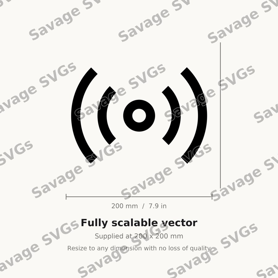 Signal Waves Icon